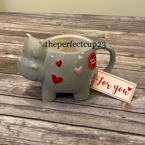 Hippo Heart Valentine’s Mug
